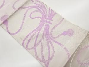 組紐模様織出し名古屋帯